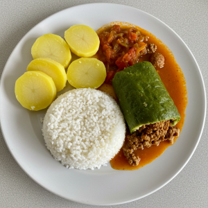 Menú 2 Lu: Caigua rellena