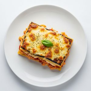 Menú 3 Ma: Lasaña de berenja con relleno de pollo