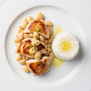 Menú 2 Mi: Lomito de pollo con pallares
